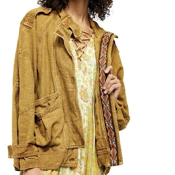 Free People Jayde Safari Bomber Jacket - Picture 5 of 10